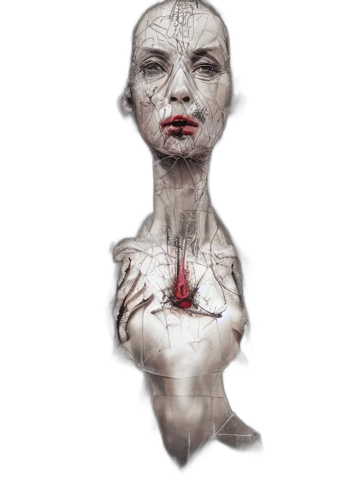 face, mask, dress, creature transparent PNG cut-out