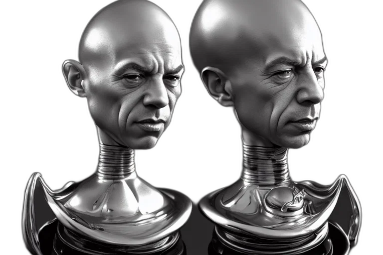 face, robot, concept art, 3d render, photorealistic, comic book art, silver, egg transparent PNG cut-out