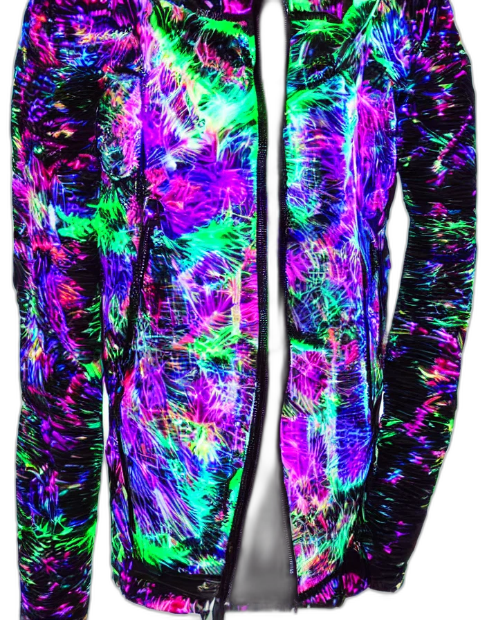 jacket, vaporwave, cyberpunk, neon transparent PNG cut-out