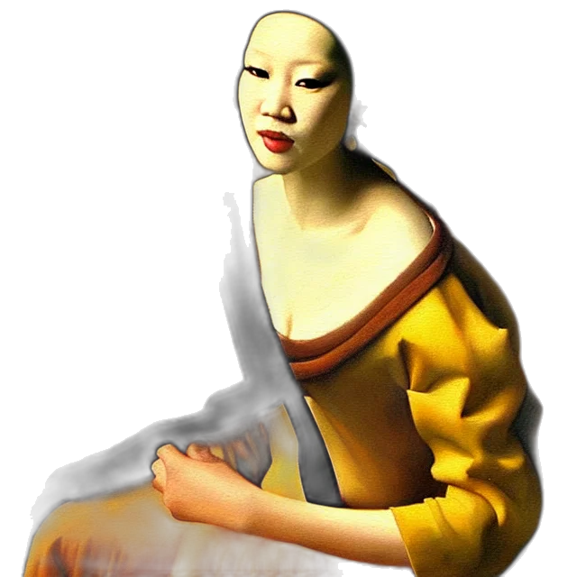 dress, mask, face, jewelry, 3d render, photorealistic, concept art, oil painting transparent PNG cut-out