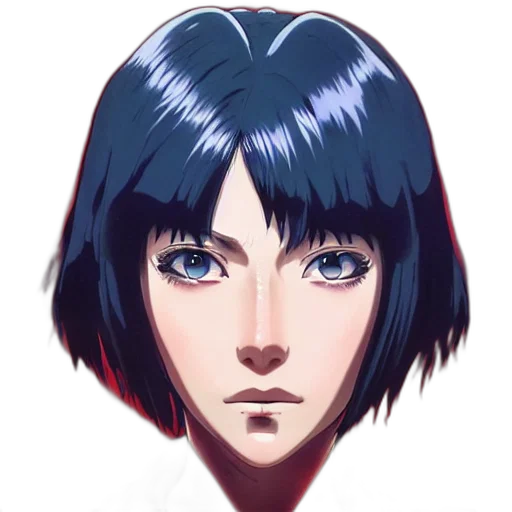 face, mask, robot, hair transparent PNG cut-out