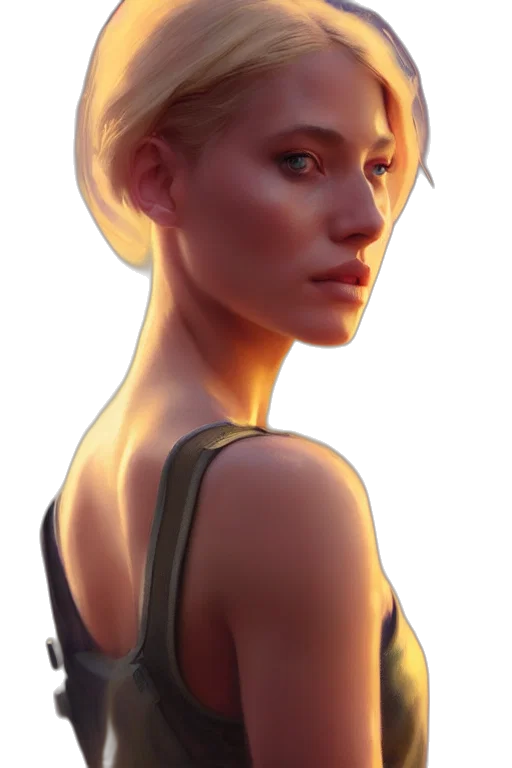 face, jacket, robot, crown, concept art, photorealistic, fantasy art, 3d render transparent PNG cut-out