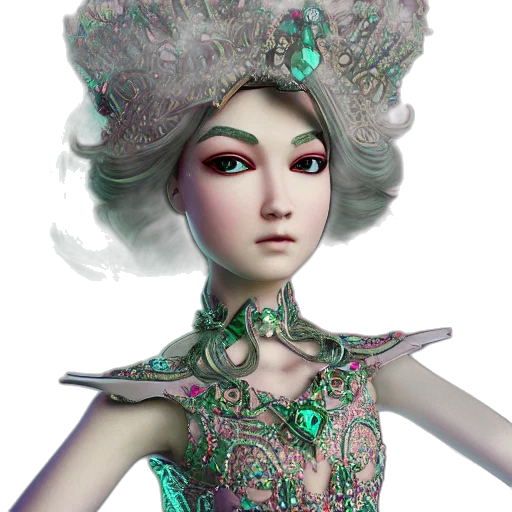 crown, jewelry, mask, staff, fantasy art, 3d render, concept art, photorealistic transparent PNG cut-out