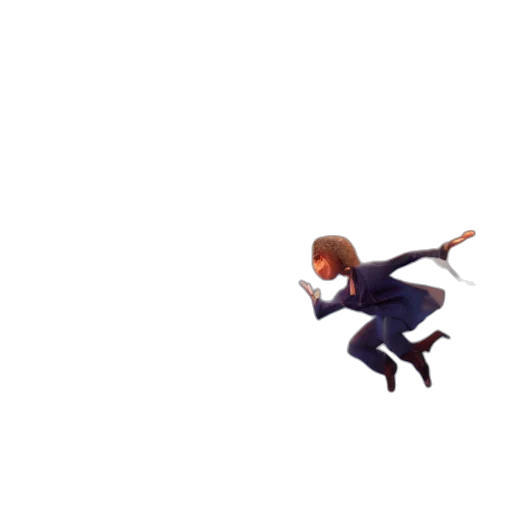 hair, creature, staff, shoes, pixel art, 3d render, concept art, isaac transparent PNG cut-out