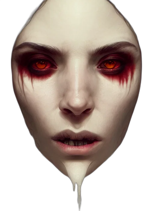 mask, face, creature, fantasy art transparent PNG cut-out