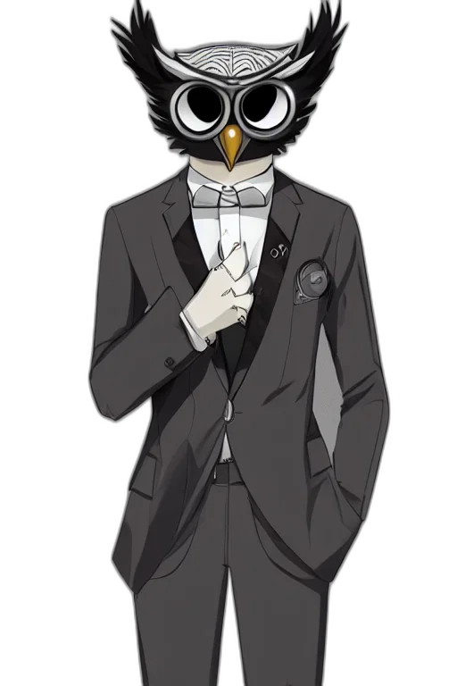 mask, staff, jacket, animal, cartoon, anime, concept art, pixel art transparent PNG cut-out