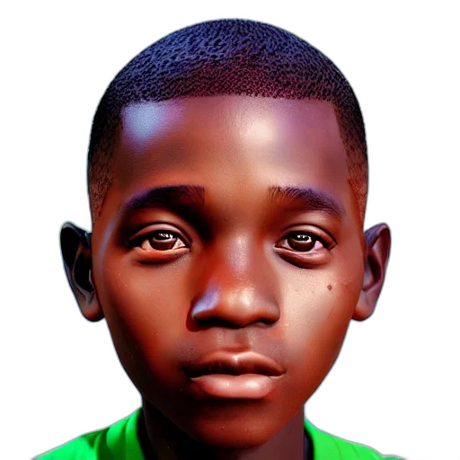 face, animal, photorealistic, 3d render, concept art, oil painting, portrait, nigerian transparent PNG cut-out