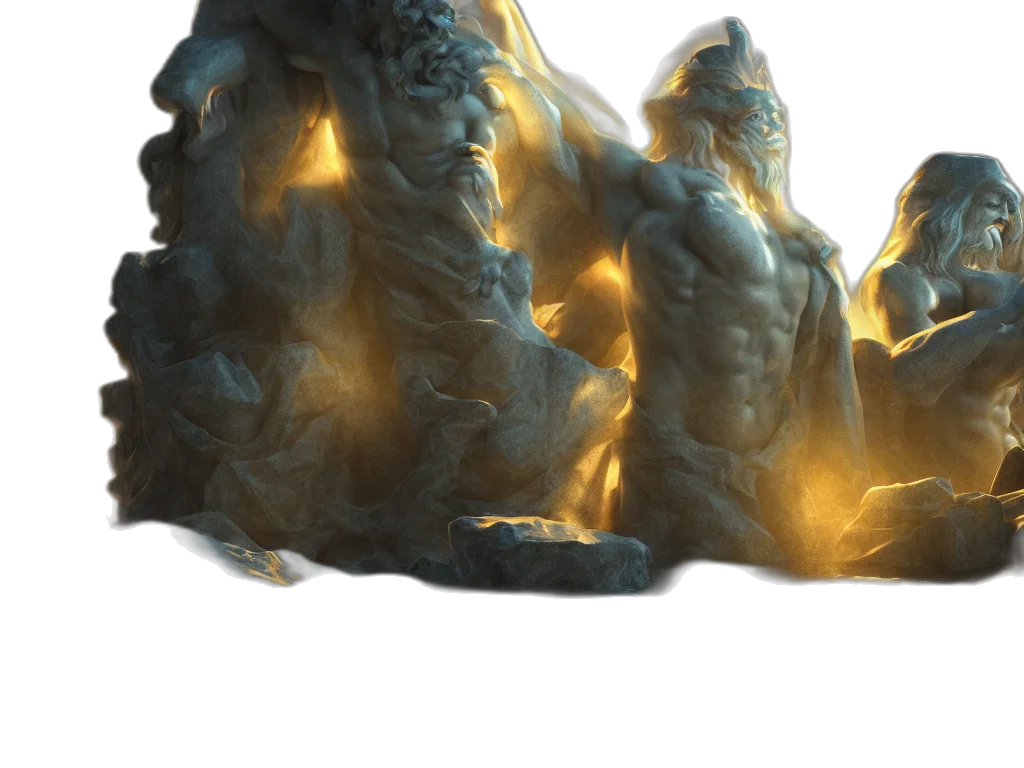 dragon, sword, creature, 3d render transparent PNG cut-out