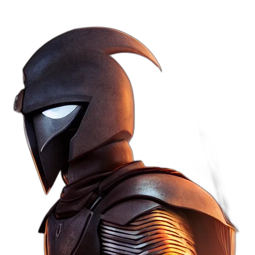 mask, robot, 3d render, concept art transparent PNG cut-out