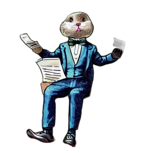 staff, robot, animal, cartoon transparent PNG cut-out