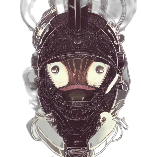 mask, robot, face, crown transparent PNG cut-out