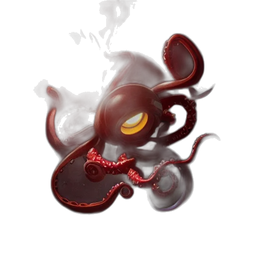 creature, mask, staff, dragon transparent PNG cut-out