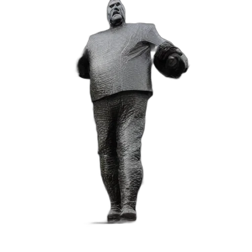 robot, jacket, staff, creature transparent PNG cut-out