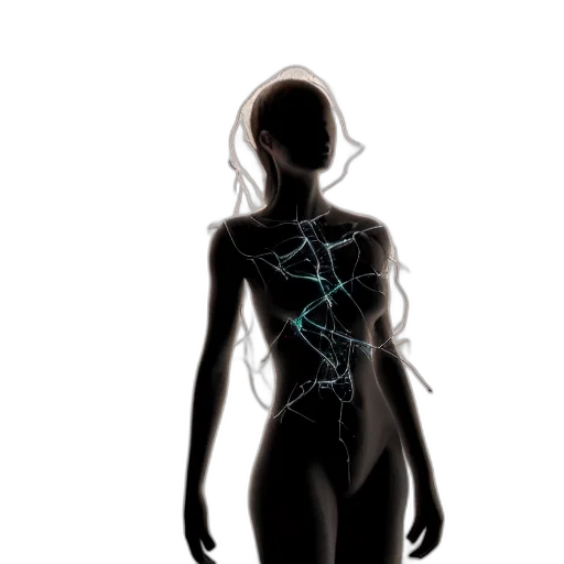 dress, jewelry, robot, creature, concept art, cyberpunk, pixel art, fantasy art transparent PNG cut-out
