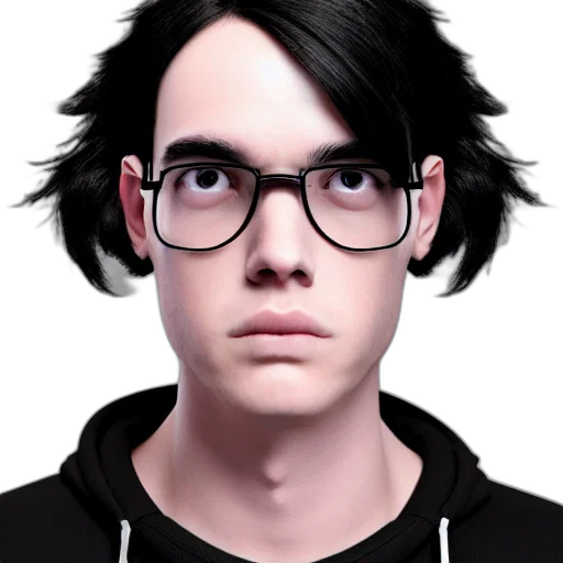 face, hair, staff, creature transparent PNG cut-out