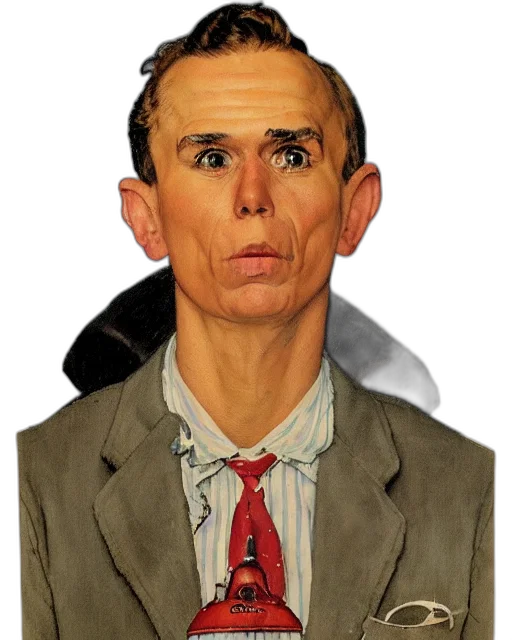 face, mask, jacket, staff transparent PNG cut-out