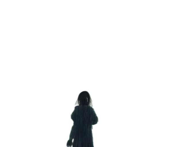 dress, staff, jacket, creature transparent PNG cut-out