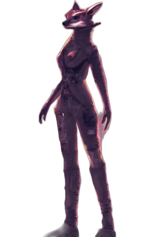 robot, dress, creature, staff transparent PNG cut-out