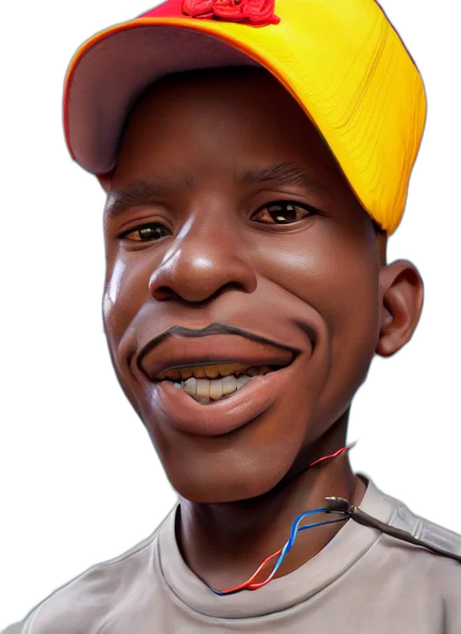 face, hat, animal, mask, photorealistic, cartoon, concept art, 3d render transparent PNG cut-out