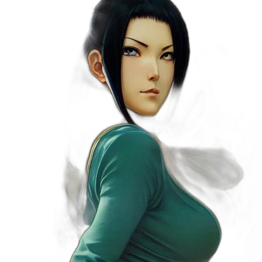 dress, face, staff, fantasy art transparent PNG cut-out