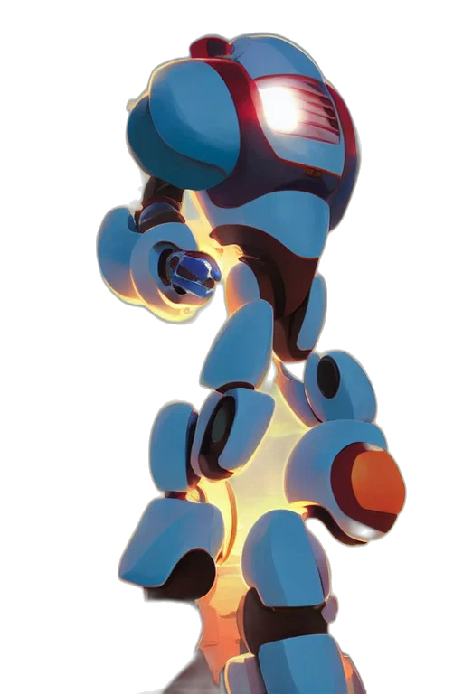 robot, weapon, staff, creature transparent PNG cut-out