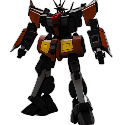 robot, weapon, concept art, 3d render transparent PNG cut-out