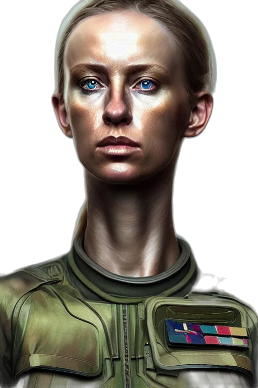 face, robot, concept art, photorealistic transparent PNG cut-out