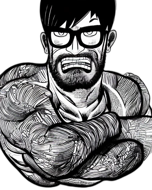 comic book art, cartoon, anime, concept art transparent PNG cut-out
