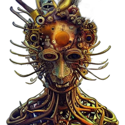mask, crown, robot, face transparent PNG cut-out