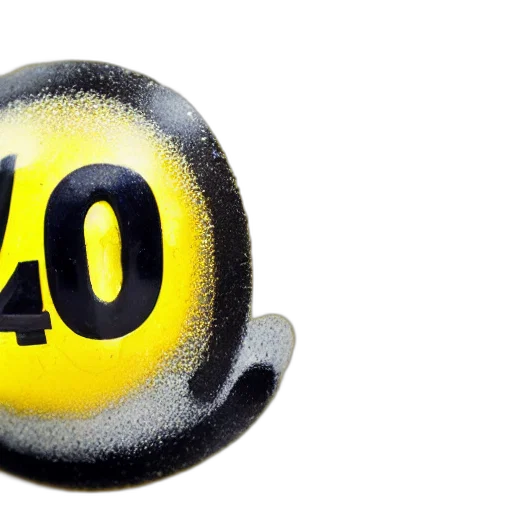 3d render, yellow, billiard, ball transparent PNG cut-out
