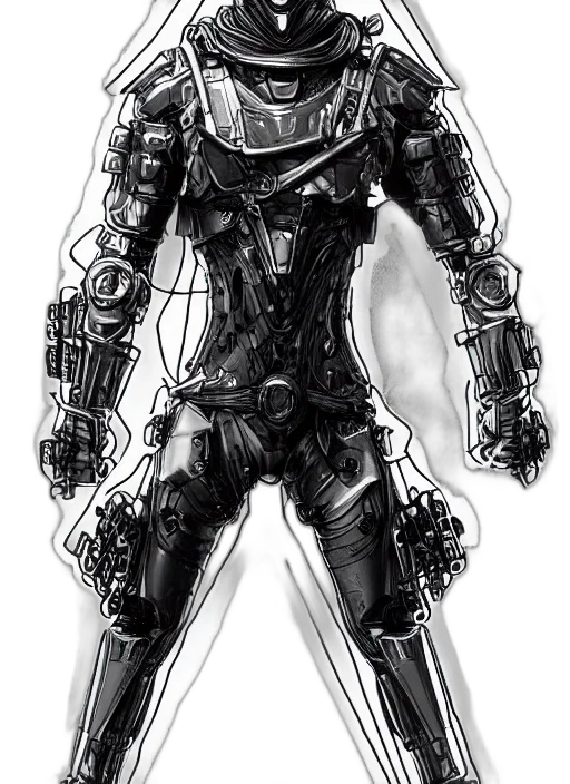 robot, comic book art, concept art, cyberpunk transparent PNG cut-out