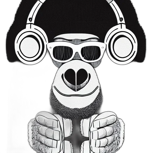 mask, jacket, animal, face, cartoon, concept art, photorealistic, comic book art transparent PNG cut-out