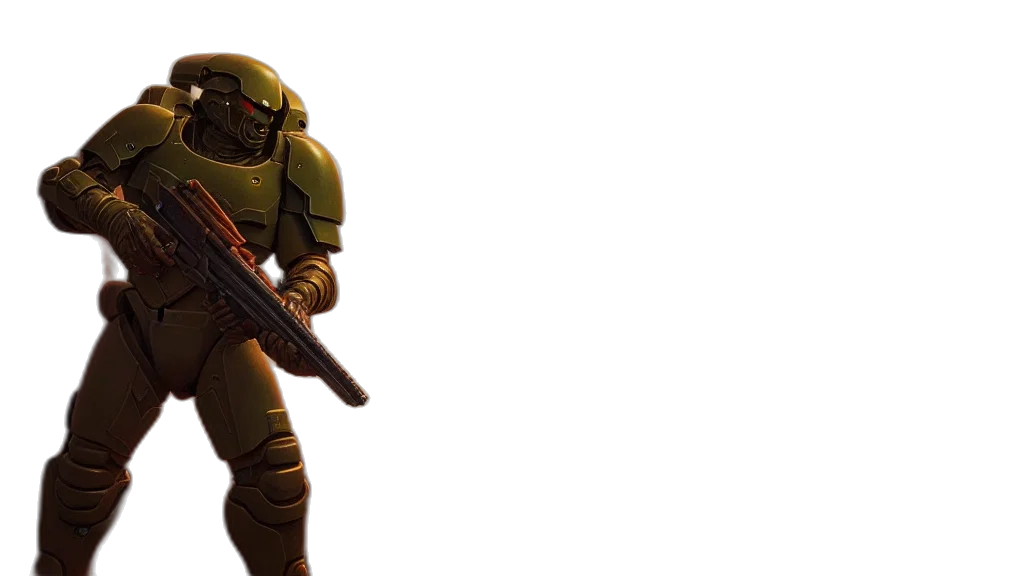 robot, weapon, concept art, 3d render, pixel art, fantasy art, outer space, green transparent PNG cut-out