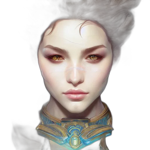 face, mask, staff, crown, fantasy art, concept art, photorealistic, oil painting transparent PNG cut-out