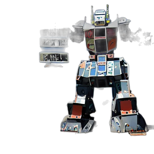 robot, concept art, 3d render, pixel art transparent PNG cut-out