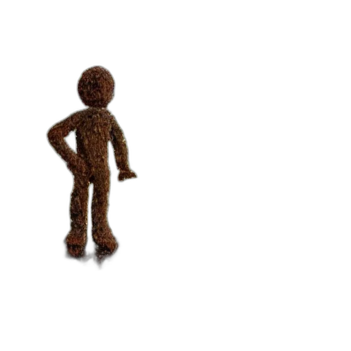 staff, robot, creature, hair, 3d render, pixel art, concept art, cartoon transparent PNG cut-out