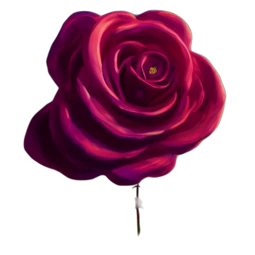 flower, jewelry, crown, staff, 3d render, photorealistic, red, dark transparent PNG cut-out