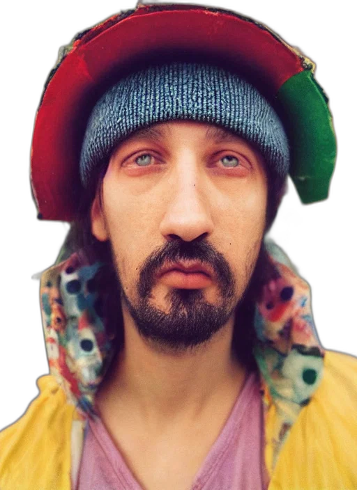 face, hat, jacket, animal, photorealistic, oil painting, watercolor, 3d render transparent PNG cut-out