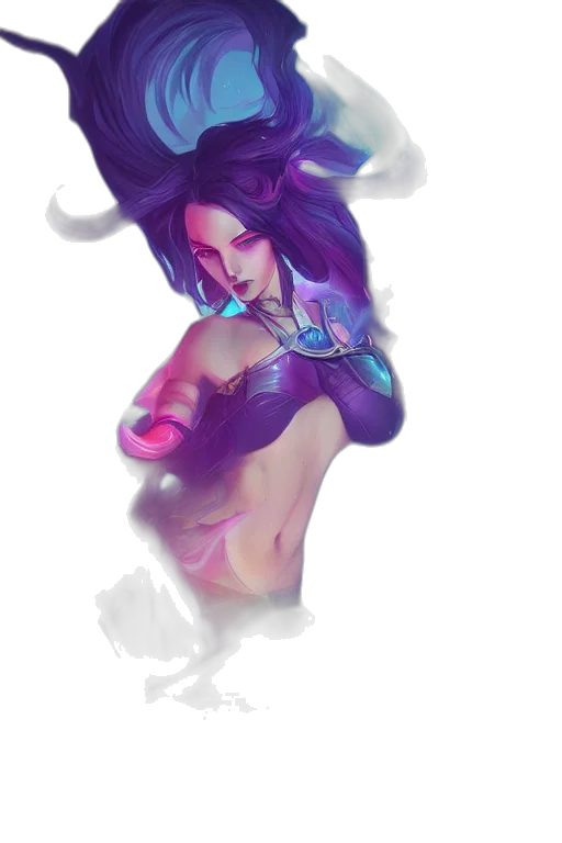 fantasy art, concept art, watercolor, pixel art transparent PNG cut-out