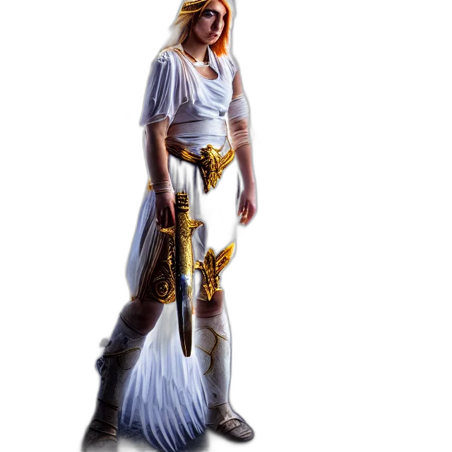 sword, staff, dress, weapon, fantasy art, concept art, pixel art, comic book art transparent PNG cut-out
