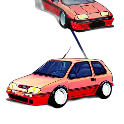 car, weapon, concept art, 3d render transparent PNG cut-out