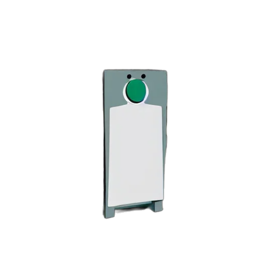 robot, 3d render, green, mecha, made, stop, signs transparent PNG cut-out