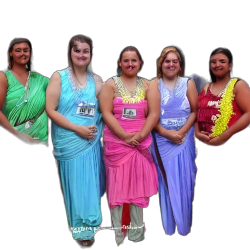 dress, staff, jewelry, neon, pastel, colorful, bfdi, contestant transparent PNG cut-out