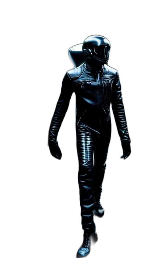 robot, mask, staff, dress transparent PNG cut-out