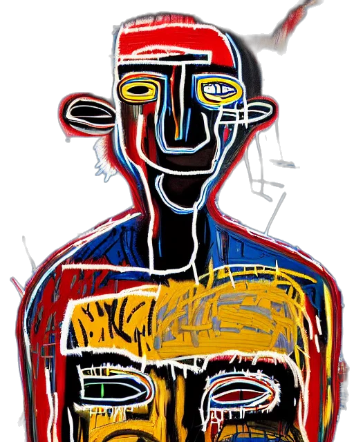 face, mask, cartoon, concept art, comic book art, watercolor, outer space, neon lights transparent PNG cut-out