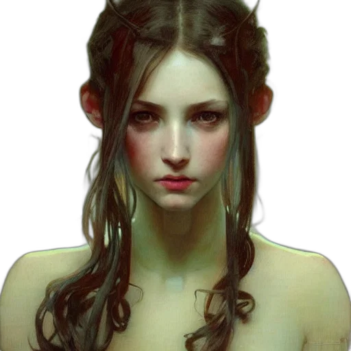 face, crown, hair, jewelry transparent PNG cut-out