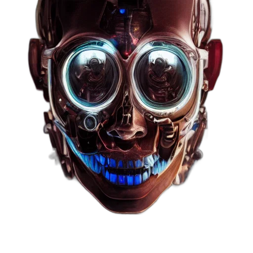 robot, mask, face, creature transparent PNG cut-out
