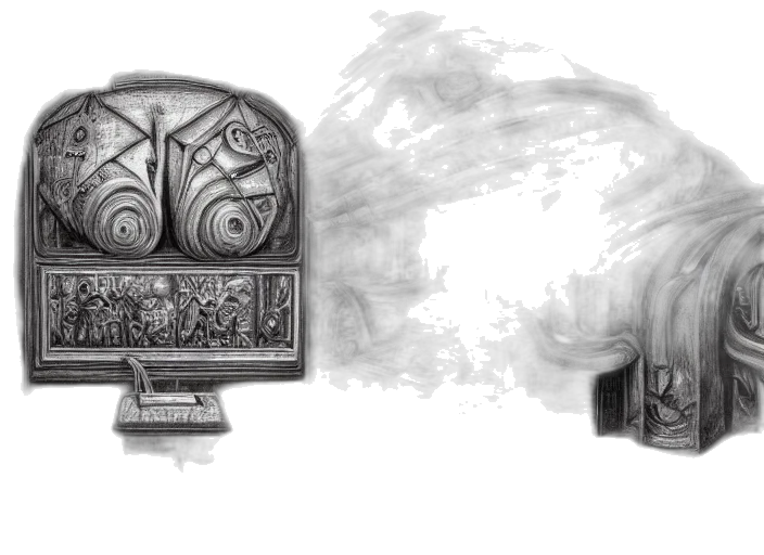 mask, concept art, pencil sketch, fantasy art transparent PNG cut-out