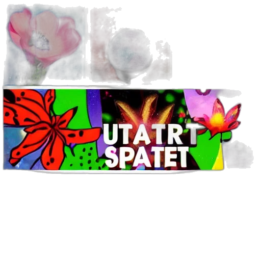 vaporwave, concept art, 3d render, outer space, outerspace, flowers, fun, comic transparent PNG cut-out