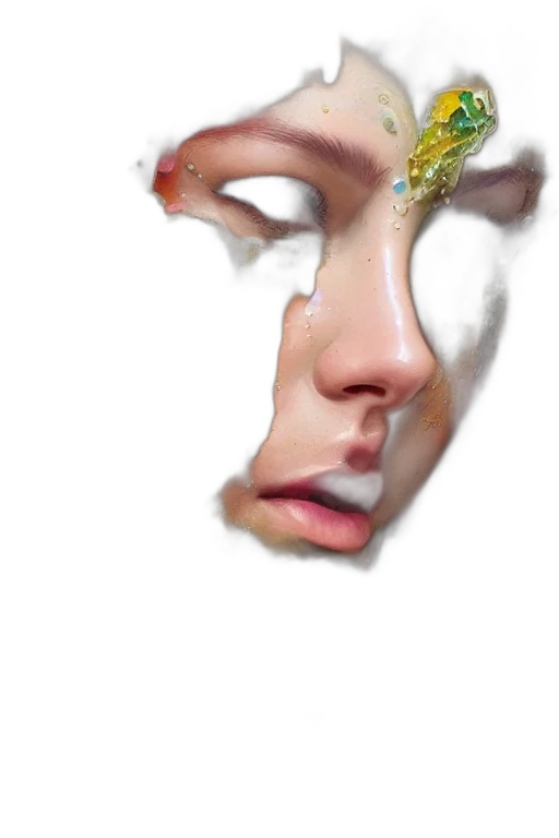 face, mask, crown, creature transparent PNG cut-out